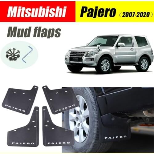 For Mitsubishi Pajero Mud flaps mudguards fenders Mud flap splash guard car accessories auto styline Front Rear 4 pcs 2007-2020