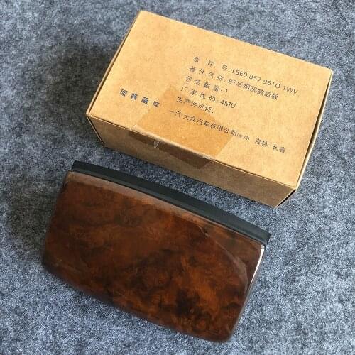 For Audi A4 B6 B7 2001-2008 For Seat Exeo Rear Ashtray Tobacco Jar Cover Cap 8E0857961Q 1WV Peach Wood Ashtray