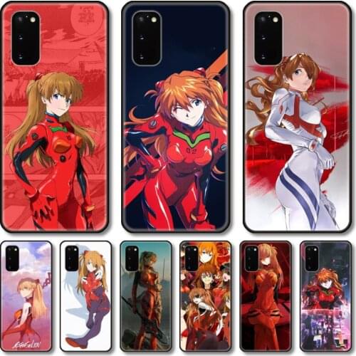 EVA girl Phone Case For Samsung Galaxy Note S 21 20 10 9 8 E Lite FE UW Ultra 5G PRO Black Shell Cover