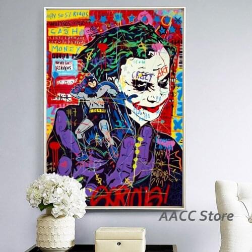 Anime Style Graffiti Art Joker Canvas Painting Pop Wall Posters and Prints Picture for Room Home One Piece Cuadros Decoration