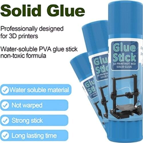 3 Pieces 3D Printer Glue Sticks Adhesive for Hot Bed PLA Glass ABS PETG CPE and More