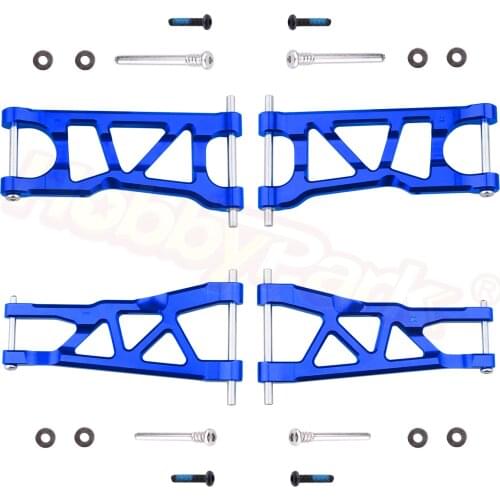 Aluminum Front & Rear Suspension Arms Set Replacement of AR330543 AR330540 for ARRMA 1/8 Typhon Mega 4x4 Upgrade Parts
