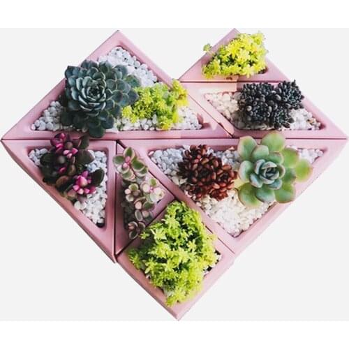 Creative Diamond Square Shape Succulent Flower Pot Mold Gypsum Cement Mold Silicone Concrete Plants Potted Home Garden Decor