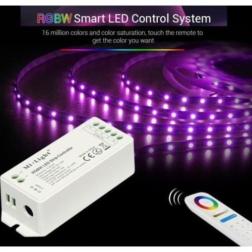 Mi light FUT044A 2.4G RF Milight RGBW Smart LED Remote Control System FUT044A 15A Led Controller dimmer For Led strip light