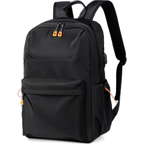 2022 Men Backpack USB Charging 14 inch Laptop Bags School Rucksack Male Black Grey Business Bagpacks Travel Shoulder Bag Mochila