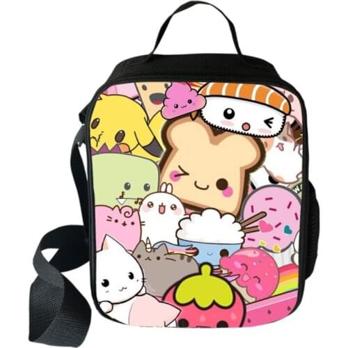 2019 New Cute Ice Cream Lunch Box Bag Girls Boys School Students Bags Fashion Kids Cartoon Travel Casual Picnic Bag Customzed