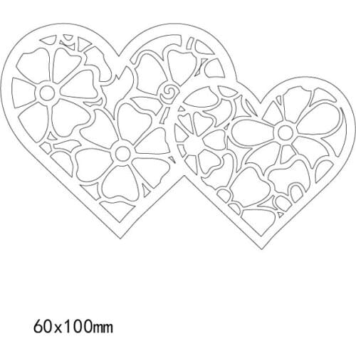 New Heart Pattern frames and covers Metal steel Cutting Dies DIY Scrapbook Album Paper Card Crafts Stencil Scrapbooking stamps