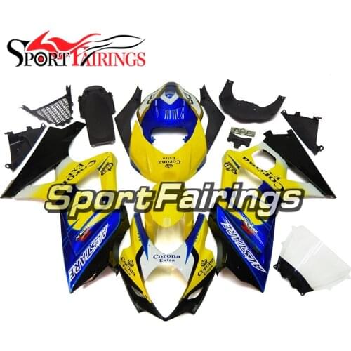 Fairings For Suzuki GSXR1000 GSXR-1000 K7 Year 2007 2008 07 08 ABS Motorcycle Fairing Kit Bodywork Cowling Corona Yellow Blue
