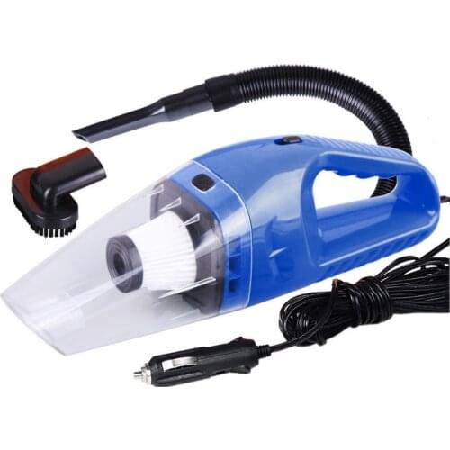 Portable Mini 12V 120W Power Wet and Dry Dual-use Super Suction Handheld Car Vacuum Cleaner Detachable HEPA Filter