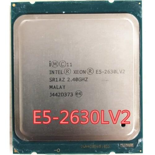 Intel Xeon Processor E5 2630L V2 CPU 2.8 LGA2011 Six Core Server processor e5-2630L V2 E5-2630LV2 2630