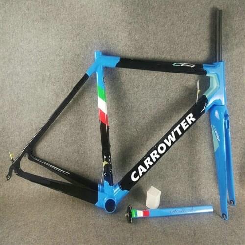 Carrowter C64 Frame Glossy finish Full Carbon Fiber Road Bike Bicycle Frameset