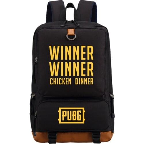 WISHOT PUBG Player unknowns battlegrounds Backpack Shoulder travel School Bag Bookbag for teenagers men women Laptop Bags