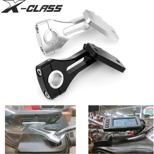 Universal Motorcycle GPS Navigation Holder Bracket Stand Mount CNC Aluminum Accessories for Vespa Kawasaki Yamaha Honda Ducati