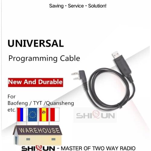 Universal Radio Programming Cable for Walkie Talkie Accessory For Baofeng UV-5R UV 5R Bf-888S UV-82 TYT TH-UV8000D KD-C1 Radios