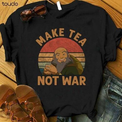 Vintage Make Tea Not War Tee Uncle Iroh Shirt Retro Sunset Unisex XS-3XL