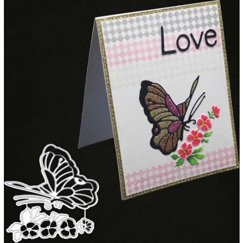 YINISE Metal Cutting Dies For Scrapbooking Stencils Butterfly Flower Scrapbook CUT DIY Paper Card Decoration Embossing Die Cuts