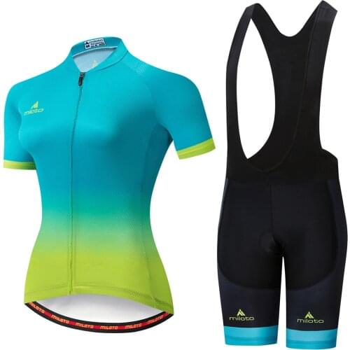 Pro Women Cycling Jersey Set 2020 Summer Bike Clothes MTB Ropa Ciclismo Bicycle Uniforme Maillot Breathable Quick Dry Pad
