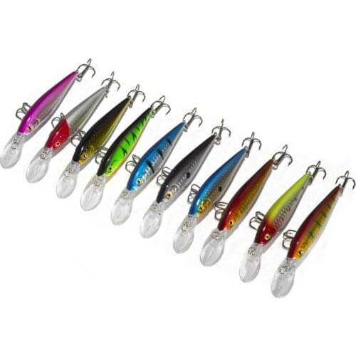 Value C 1PCS 11cm 10.5g Hard Bait Minnow Fishing lures Bass Fresh Salt water 4# Hook