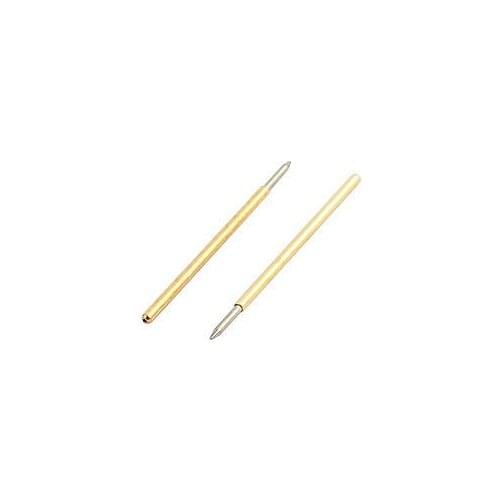 10pcs P50-B1 0.68mm Dia 15.7mm Length Metal Spring Pressure Test Probe Needle