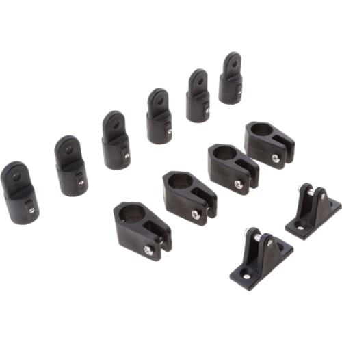 12 PCS For 3 Bow Bimini Top Marine Nylon Fittings Hardware Set 7/8'' Motors
