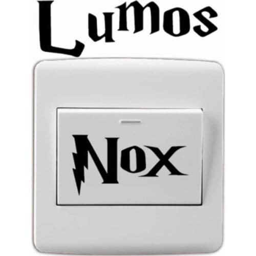 3PCS of Creative Lumos Nox magic Wall Sticker Kids Rooms Switch Home Decoration Mural Art Decals Fun Switch Sticker Wallpaper