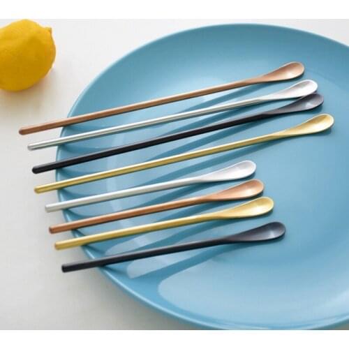 304 Stainless Steel Stir Bar Japanese Style Mirror Coffee Spoon With Long Handle Short Handle