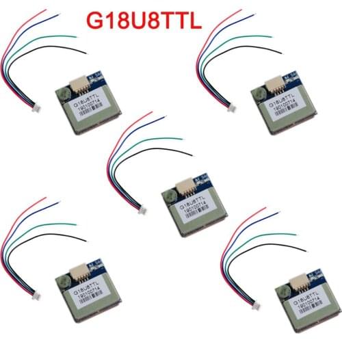 5Pcs/lot G18U8TTL GPS/GLONASS/BDS Navigation Module High Sensitivity Positioning Chip Microcomputer for Vehicle, PDA,ect. FZ3724
