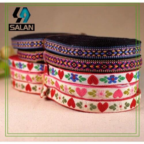 The new peach flower lovely retro folk style ribbon manual DIY accessories baby clothes accessories High quality lace
