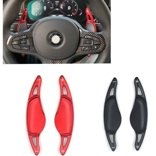 Car Sticker Shift Paddle for BMW X3 G01 2018 For 5 series G30 G38 2018 Steering Wheel Extension Shifters Accessories