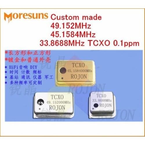 Fast Free Ship 2pcs/lot 49.152MHz 45.1584MHz 33.8688MHz TCXO 0.1ppm temperature-compensation crystal oscillator TCXO