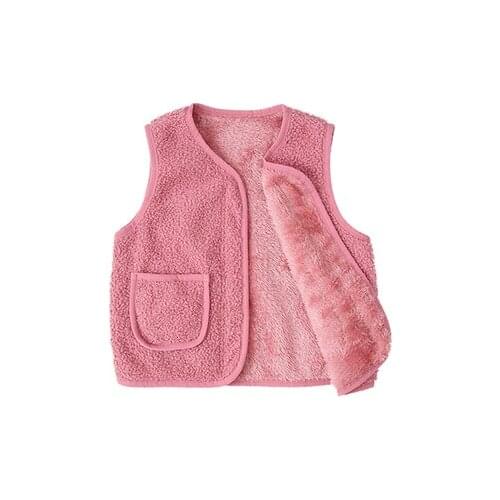 Children waistcoat Fur Baby Waistcoat Winter kids Vest for Girl Boy Toddler baby Clothes sleeveless Jacket