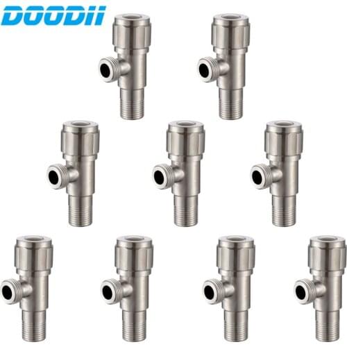DooDii SUS304 Angle Valves Stainless Steel Brushed Kitchen Bathroom Accessories Angle Valve for Toilet Sink BasinWater Heater