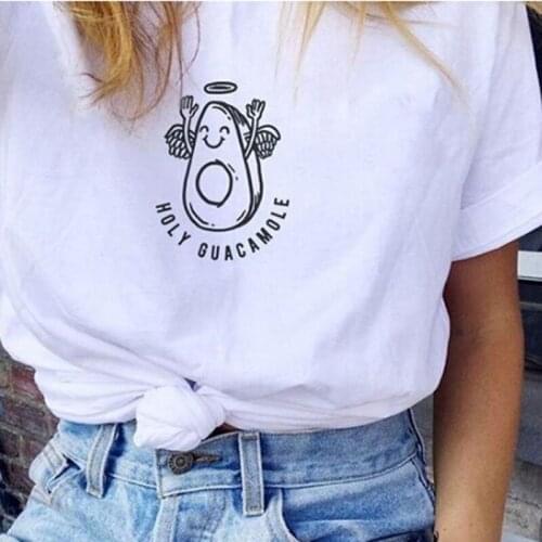 T-Shirt Tumblr Shirt Gift for Vegan Avocado Shirt Christian T Shirt Slogan Tee Vegan Believer Prayer Shirts Holy Guacamole Print