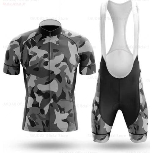 Camouflage Bike Uniform 2021 Pro Team Short Sleeve Maillot Ciclismo Mans Cycling Clothing Summer MTB Bike Riding Cycling Jersey