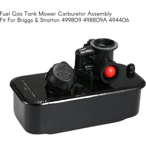 New Fuel Gas Tank Mower Carburetor Assembly fit for Briggs & Stratton 494406 498809A 498809 Engine Mower
