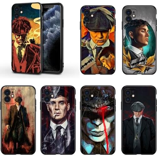 Cool Peaky Blinders For Apple iPhone 13 12 11 Mini XS XR X Pro MAX SE 2020 8 7 6 5 5S Plus Black Silicone Phone Case