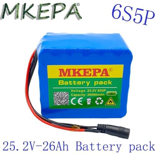 24V 26Ah 6S5P 18650 li-ion battery pack 25.2v 26000mAh electric bicycle moped /electric/lithium ion battery pack