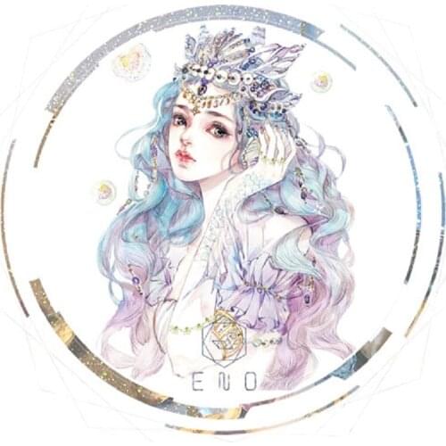 Dreamy Mermaid Girls' tears Washi Tapes Bullet Journal Masking Tape Adhesive Tape DIY Scrapbooking Washi Stickers Label