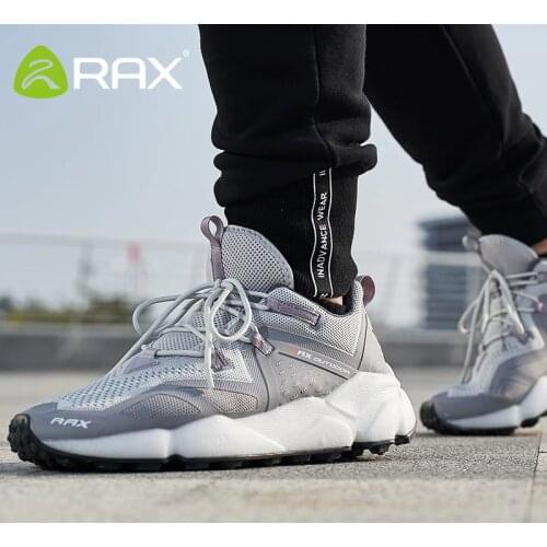 Rax 2021 New Style Men Running Shoes Lightweight Outdoor Sports Sneakers for Male Breathable Gym Running Shoes Tourism