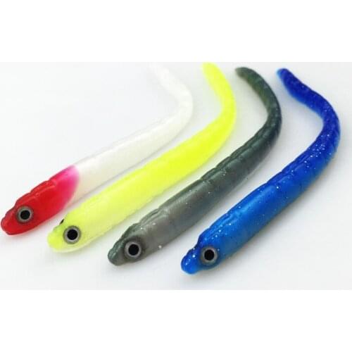 6pcs/Lot Soft Lure 90mm/1.61g Silicone Soft Bait Worm Isca Artificial Carp Fishing Tackle