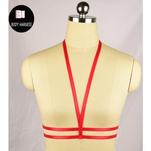 New Sale 2016 Women colour Body Cage Bra Harness Harajuku Gothic Sexy Lingerie Body Harness