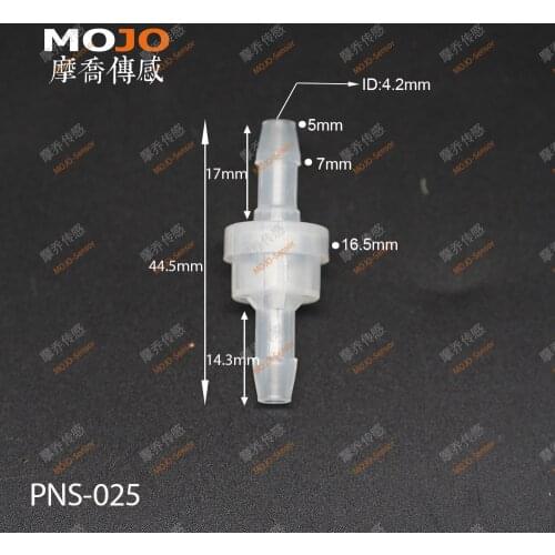 New product Plastic check valve PP MJ-PNS025(100pcs/lot) OD:5mm Straight-through one-way valve