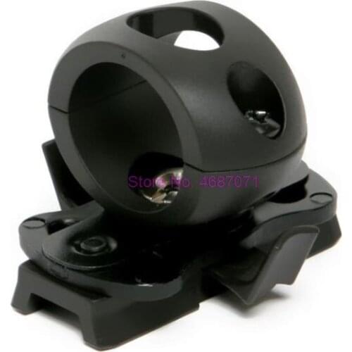 By DHL 100pcs 21mm Tactical Flashlight Mount Clip for Helmet Rails Single Clamp Adaptor Holder for LED Flashlight Clip Clamp