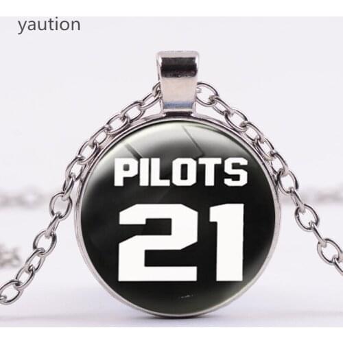 3/Color New Twenty One Pilots Alternative Band Blurryface Microphone Glass Cabochon Necklace