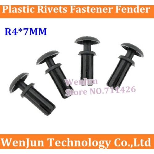 Hot Sale R4X7mm Fan plastic fastener/plastic rivet High Quality Plastic Rivets Fastener Fender Bumper Push Pin Clips