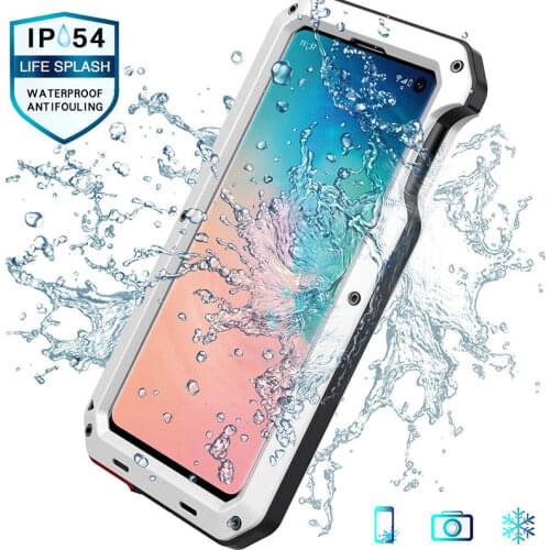 Doom Armor Dropproof Metal Aluminum Case + Silicon Case for Samsung Galaxy S10e S10 Plus Shockproof Full Protective Cool Cover