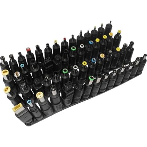 56pcs Universal Laptop Dc Power Supply Adapter Connector 5.5x2.1mm Female to Laptop Ac Dc Jack Plugs for Asus Lenovo Hp Notebook