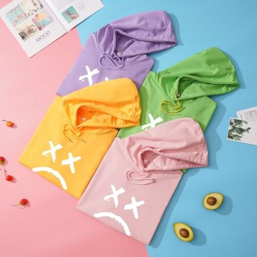 New Hoodies Women 2020 Autumn Loose Sweatshirt Sudadera Mujer Casual Harajuku Kawaii Print Hooded Sweatshirt Streetwear Tops