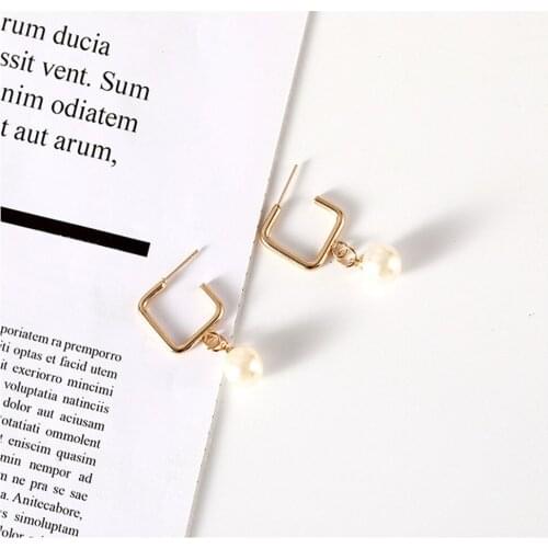 CRLEY Women Earrings Gold Silver Color Irregular Rhinestone Drop Earrings Female Wedding Jewelry 2019 Charm Jewelry Earrings