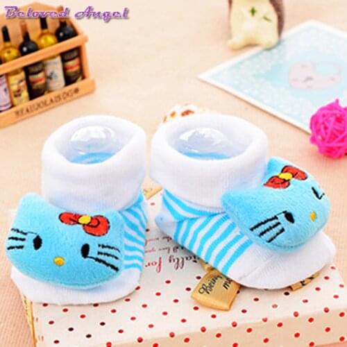 1 Pair Cartoon Animal Boys Girls Socks Soft Cotton Baby for Children Clothing Gifts Breathable Kids Floor Socks for 0-18 Month
